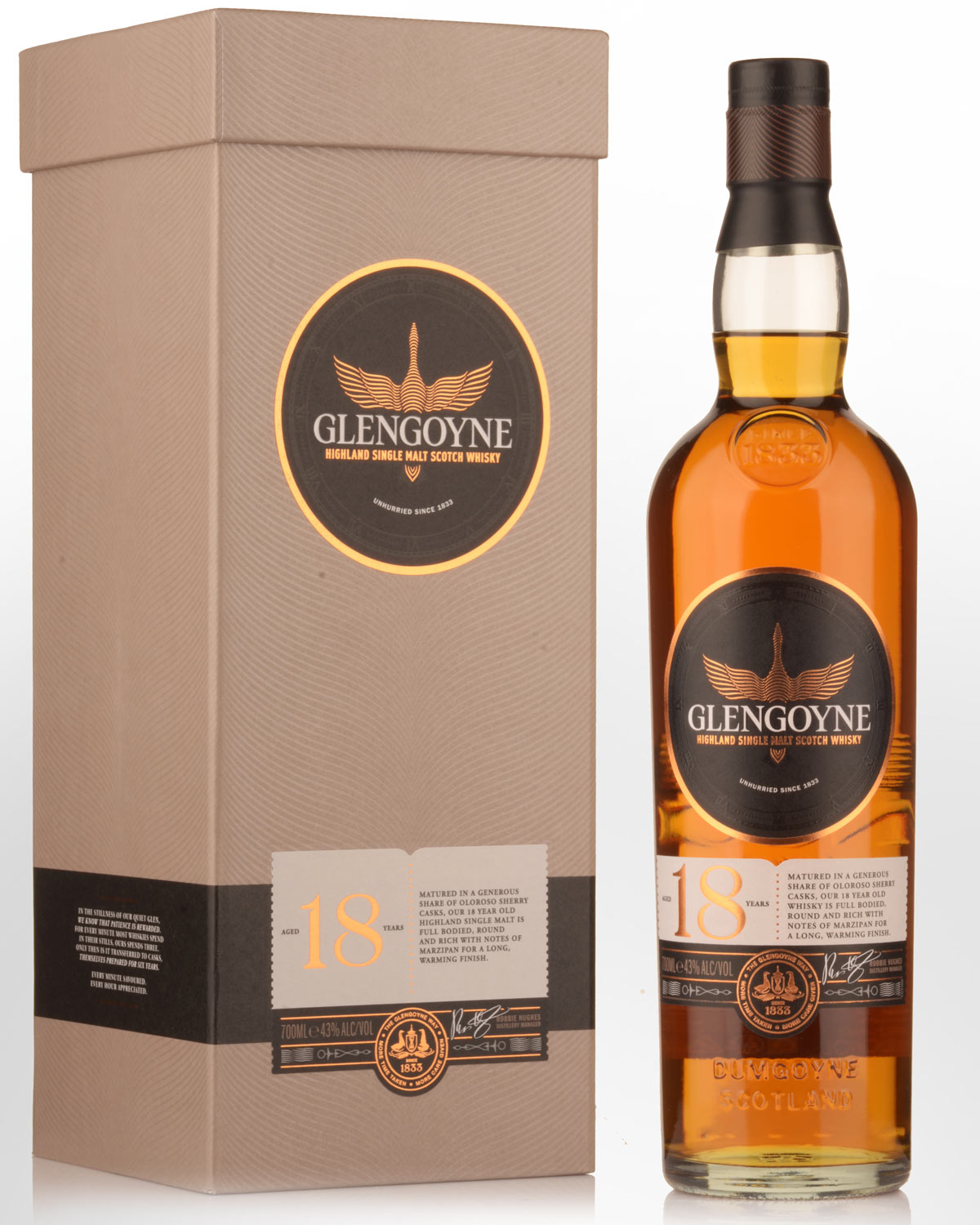 Glengoyne 18 Year Old Single Malt Scotch Whisky (700ml)