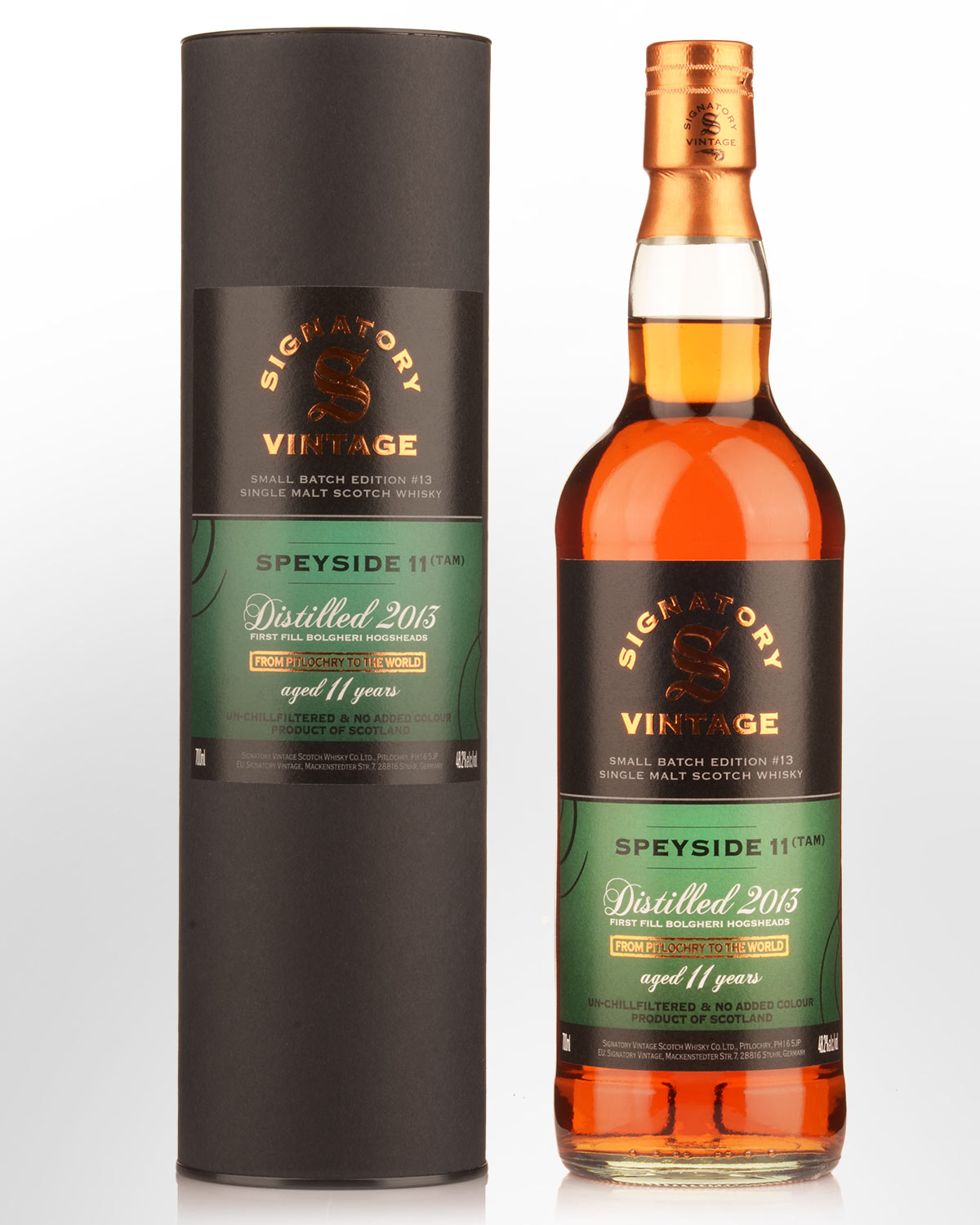 2013 Signatory Vintage Speyside (TAM) 11 Year Old Small Batch Edition #13 Single Malt Scotch Whisky (700ml)