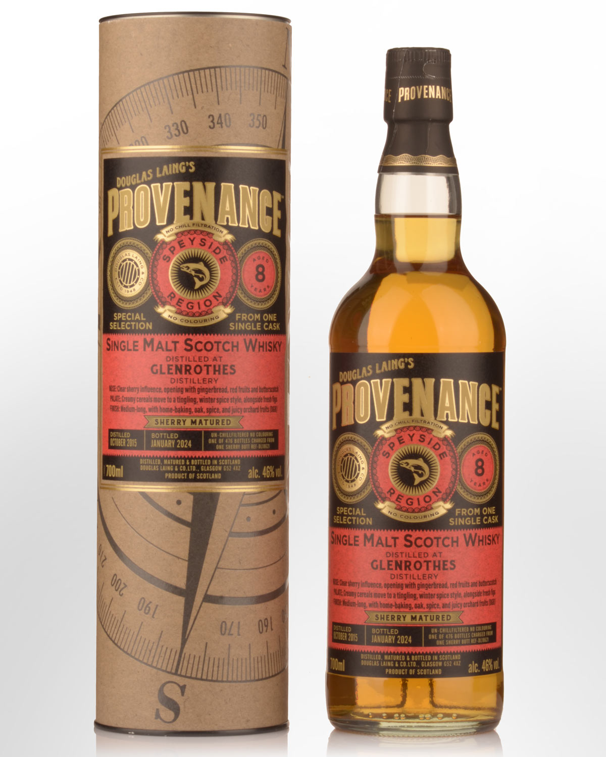 2015 Douglas Laing & Co. Provenance Glenrothes 8 Year Old Single Malt Scotch Whisky (700ml)