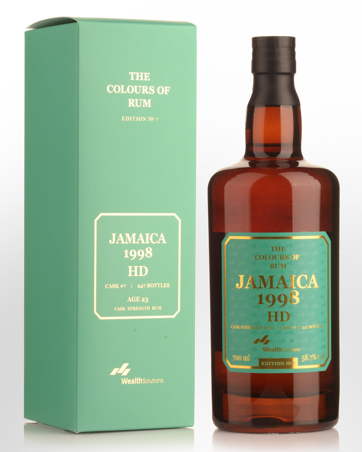 1998 The Colours of Rum HD 23 Year Old Edition No. 7 Cask Strength Jamaica Rum (700ml)