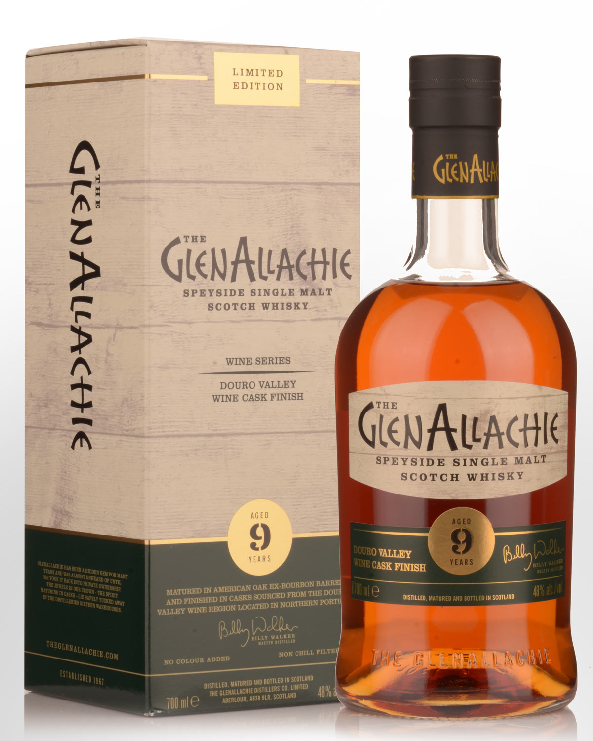 The GlenAllachie Douro Valley Wine Cask Finish 9 Year Old Single Malt Scotch Whisky (700ml)