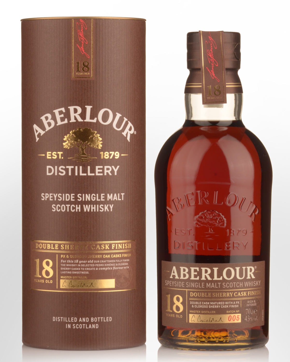 Aberlour Double Sherry Cask Finish 18 Year Old Batch No. 005 Single Malt Scotch Whisky (700ml)
