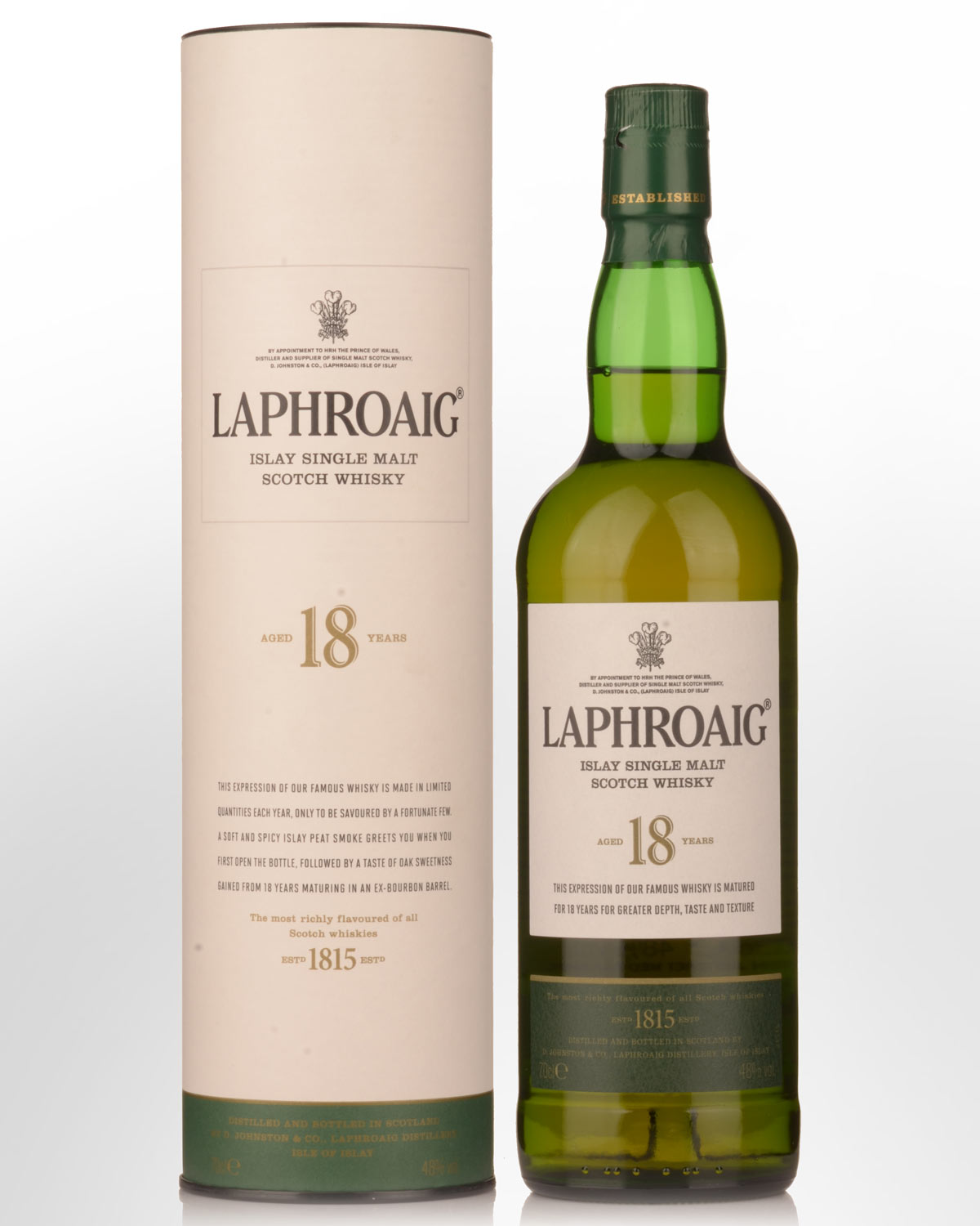 Laphroaig 18 Year Old Single Malt Scotch Whisky (700ml)