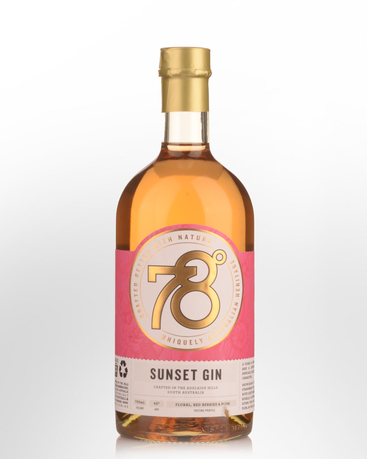 78 Degrees Sunset Gin (700ml)