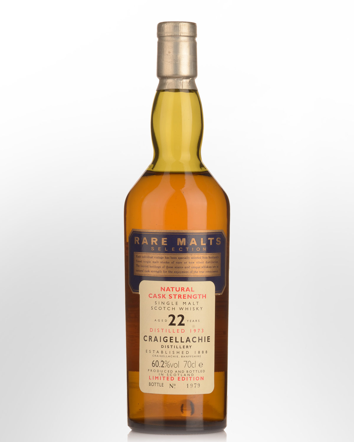 1973 Rare Malts Selection Craigellachie 22 Year Old Cask Strength Single Malt Scotch Whisky (700ml)