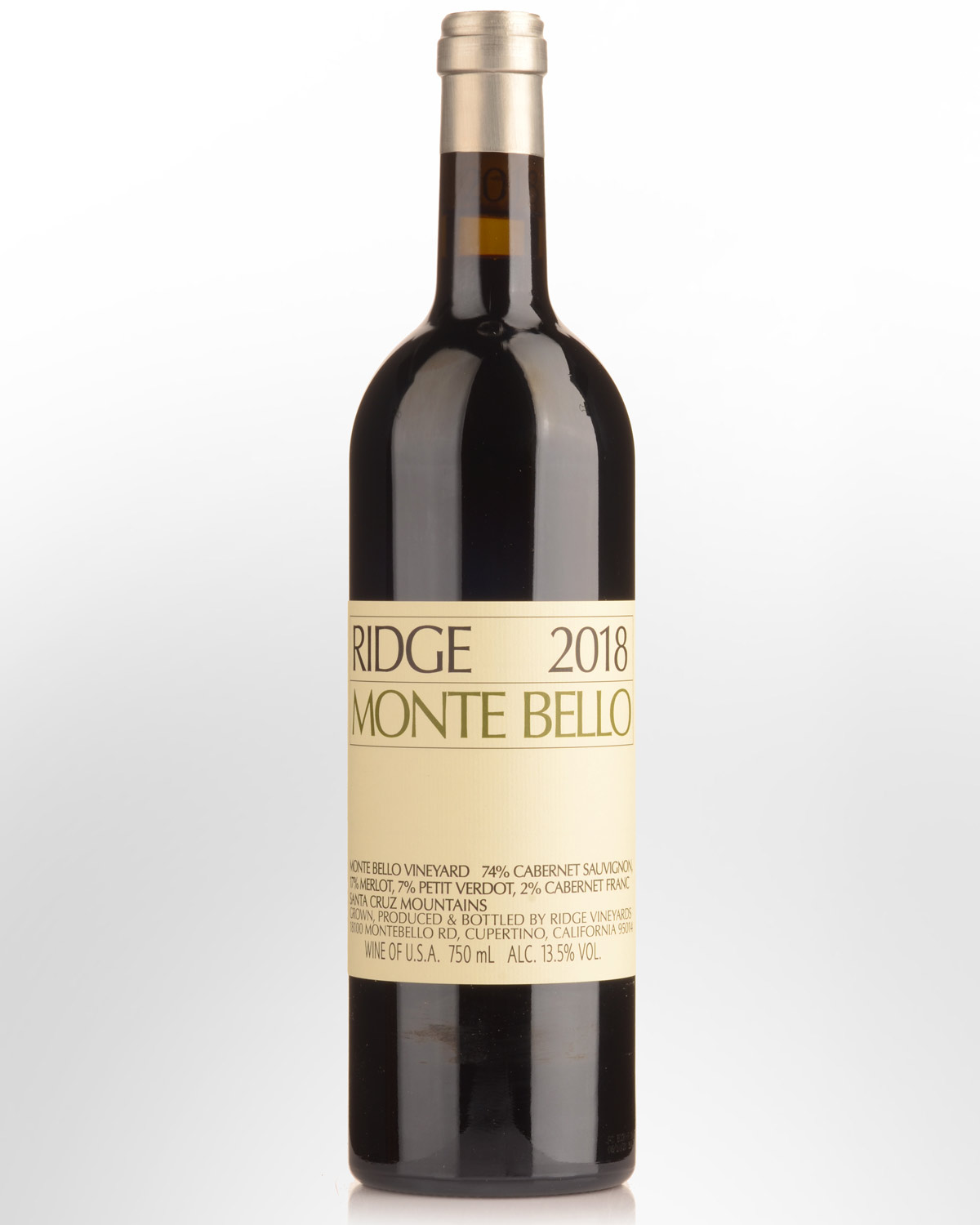 2018 Ridge Vineyards Monte Bello