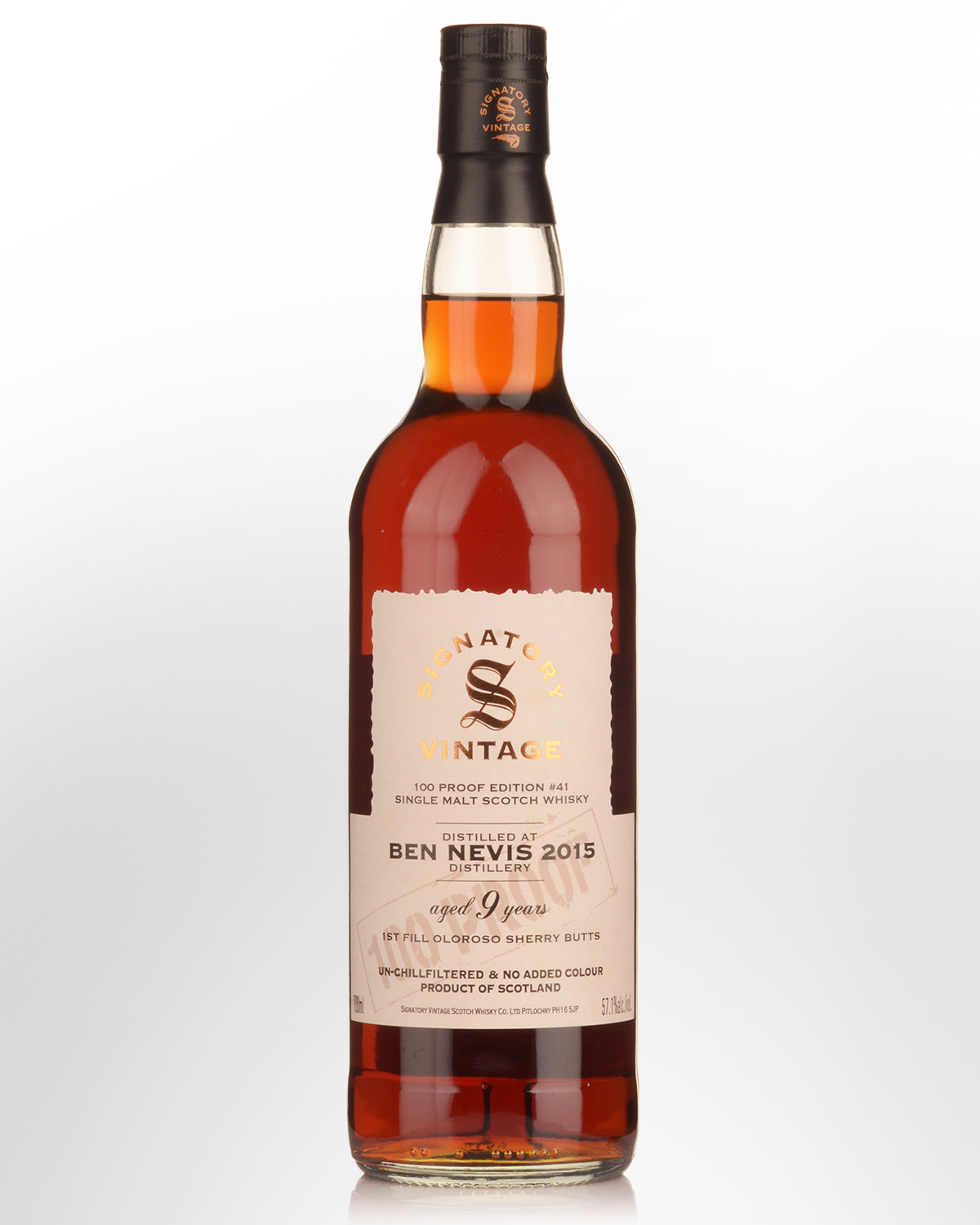 2015 Signatory Vintage Ben Nevis 9 Year Old 100 Proof Edition #41 Single Malt Scotch Whisky (700ml)