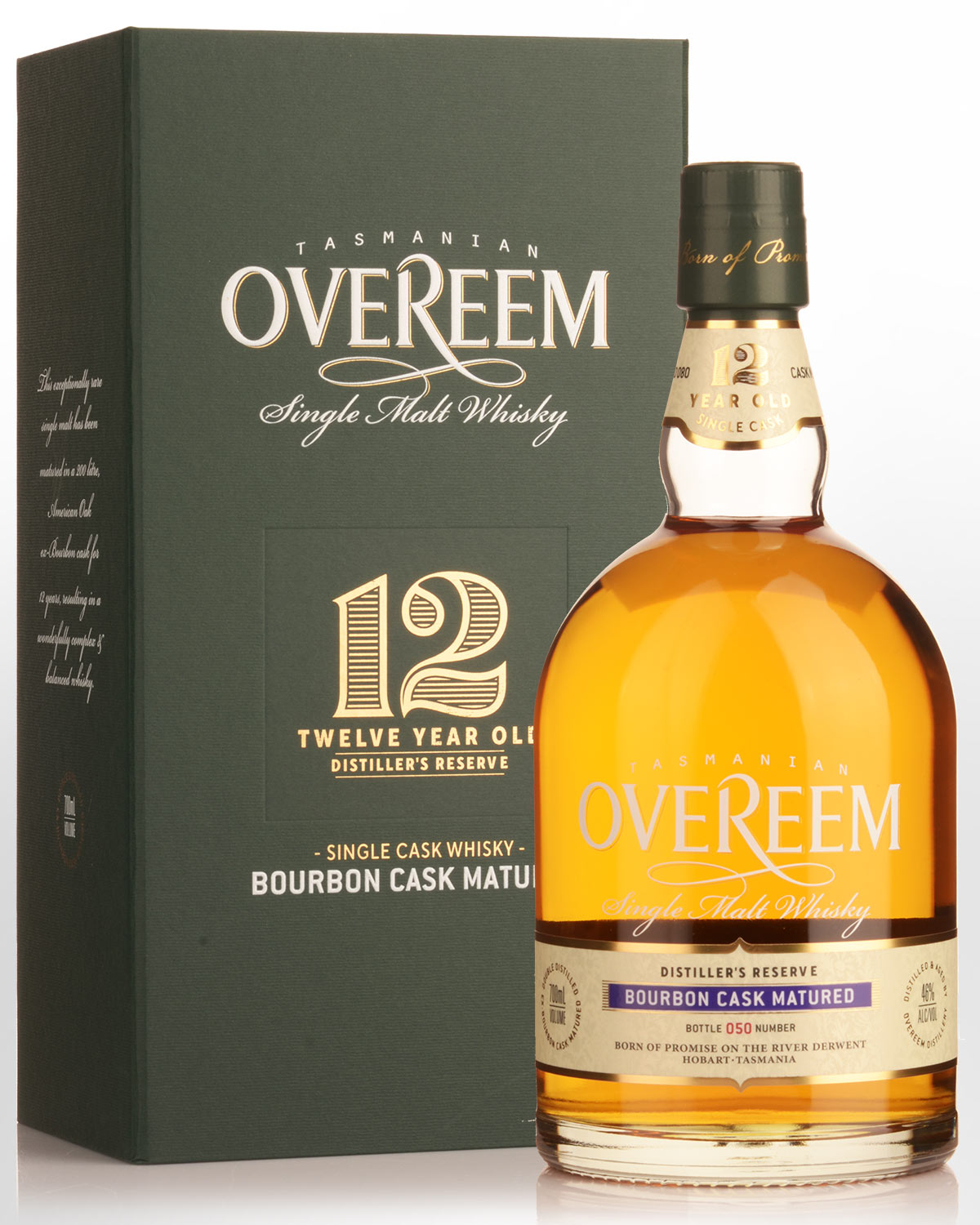 Overeem Distillery Single Cask OHD-080 12 Year Old Single Malt Australian Whisky (700ml)