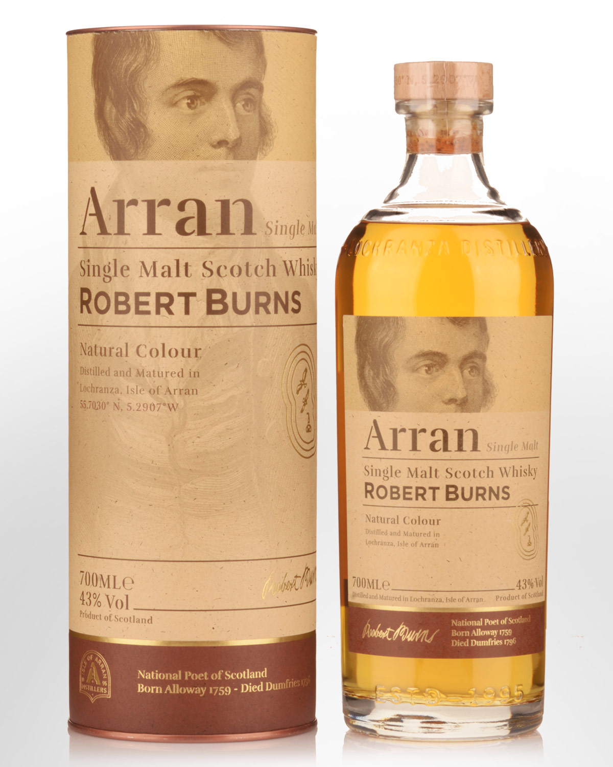 The Arran Robert Burns Single Malt Scotch Whisky (700ml)
