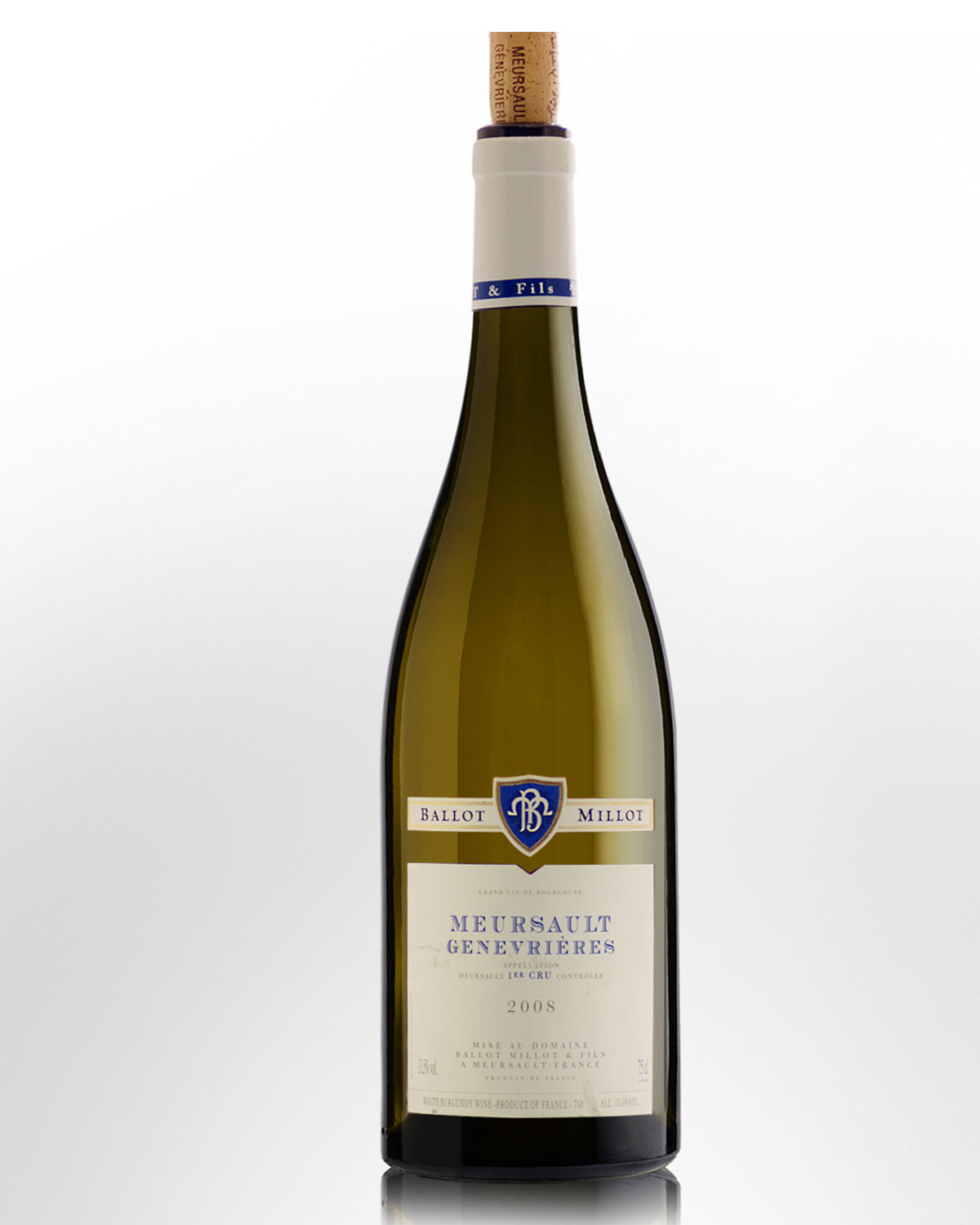 2008 Domaine Ballot Millot Meursault Genevrieres | Nicks Wine Merchants