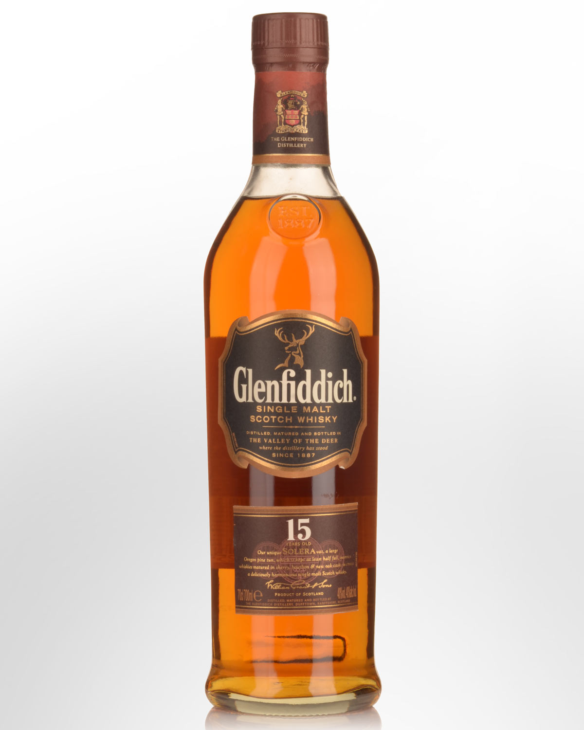 Glenfiddich Solera Reserve 15 Year Old Single Malt Scotch Whisky (700ml) - Older Bottling