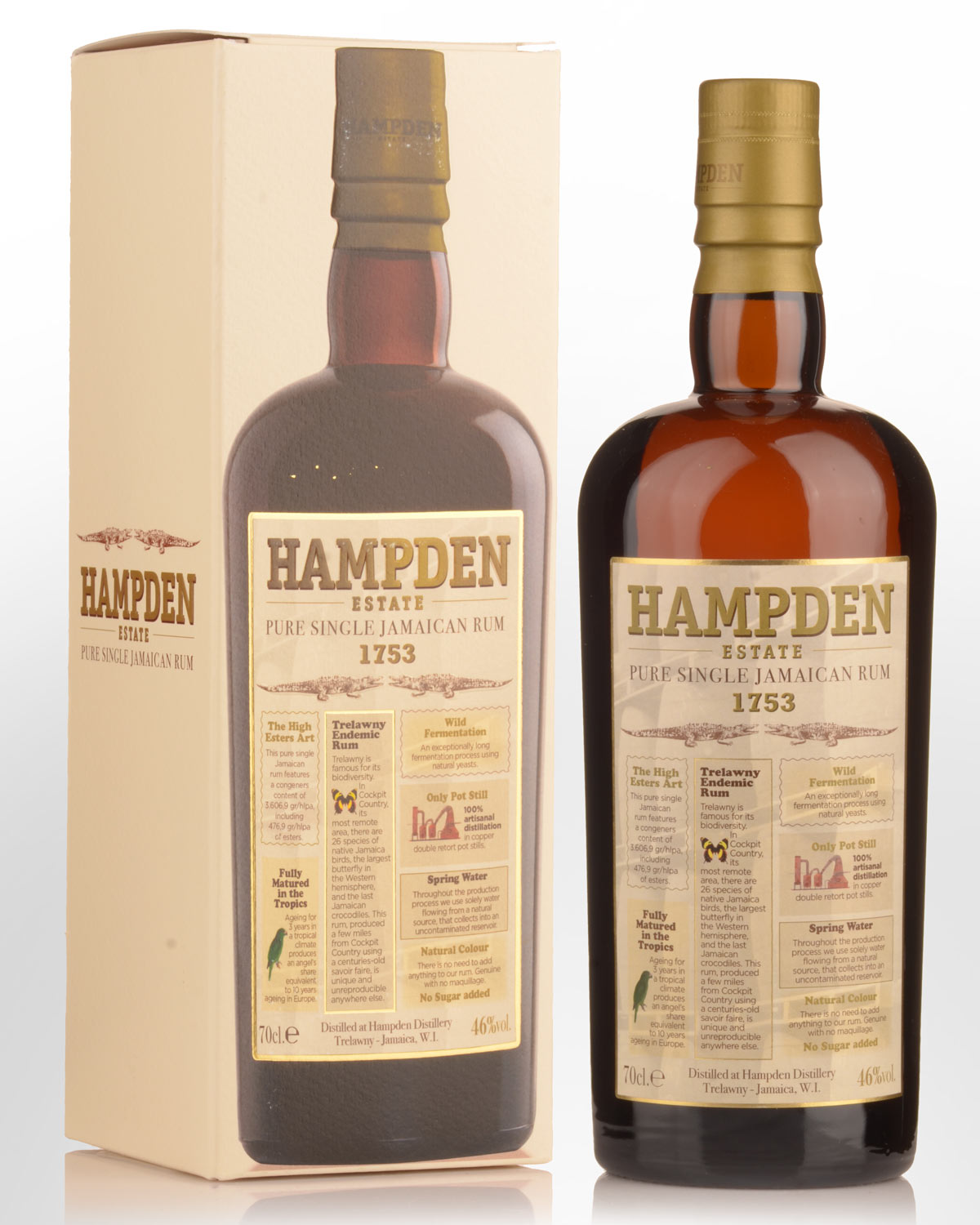 Hampden Estate 1753 Pure Single Jamaica Rum (700ml)