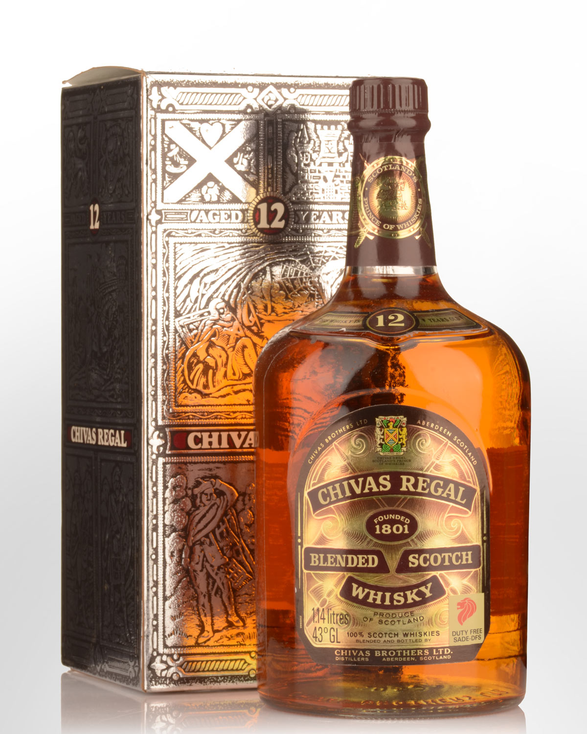 Chivas Regal 12 Year Old Blended Scotch Whisky (1140ml) - Older Bottling