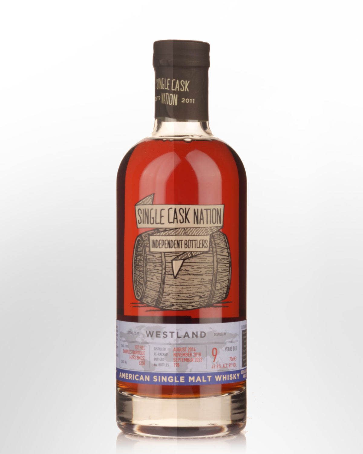 2014 Single Cask Nation Westland 11 Year Old Cask Strength Single Malt American Whisky (700ml)