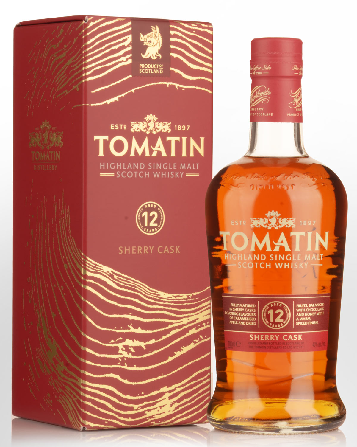 Tomatin 12 Year Old Sherry Cask Single Malt Scotch Whisky (700ml)