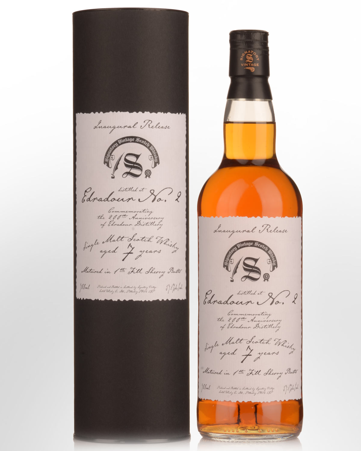 2018 Signatory Vintage Edradour No.2 Inaugural Release 200th Anniversary 7 Year Old Single Malt Scotch Whisky (700ml)