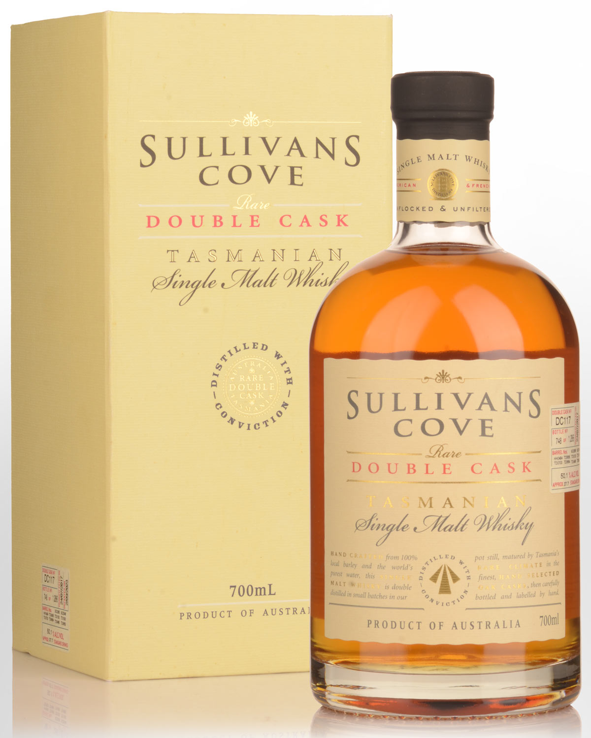 Sullivans Cove Double Cask Barrel DC117 Single Malt Australian Whisky (700ml)