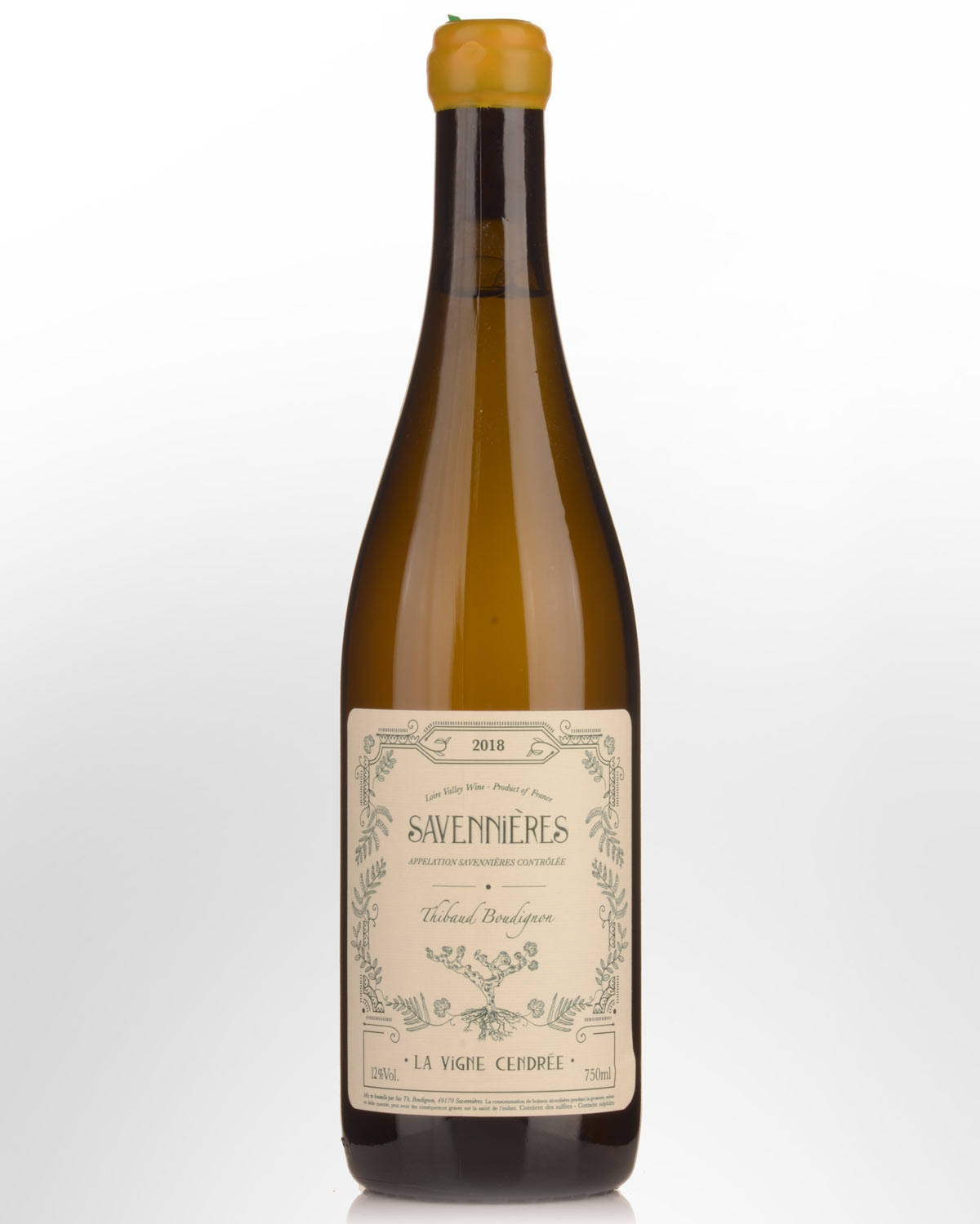 2018 Thibaud Boudignon Savennieres La Vigne Cendree