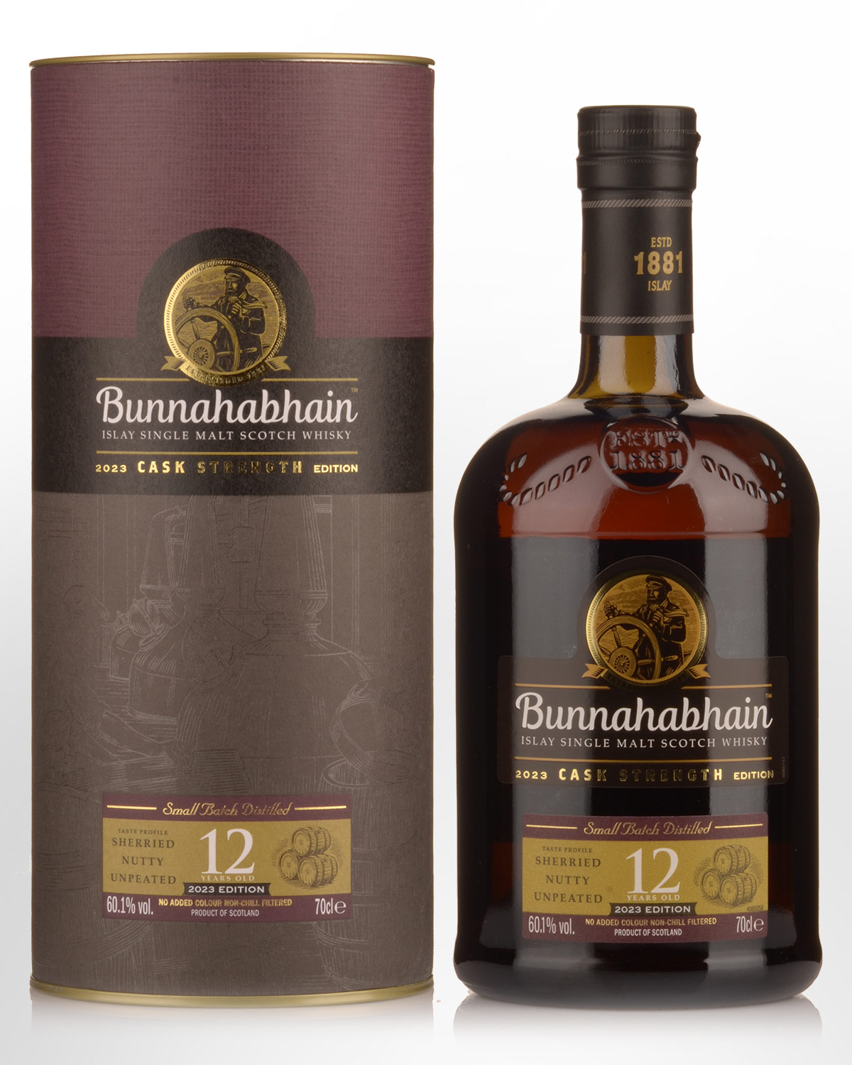 Bunnahabhain 12 Year Old Cask Strength 2023 Release Single Malt Scotch Whisky (700ml)
