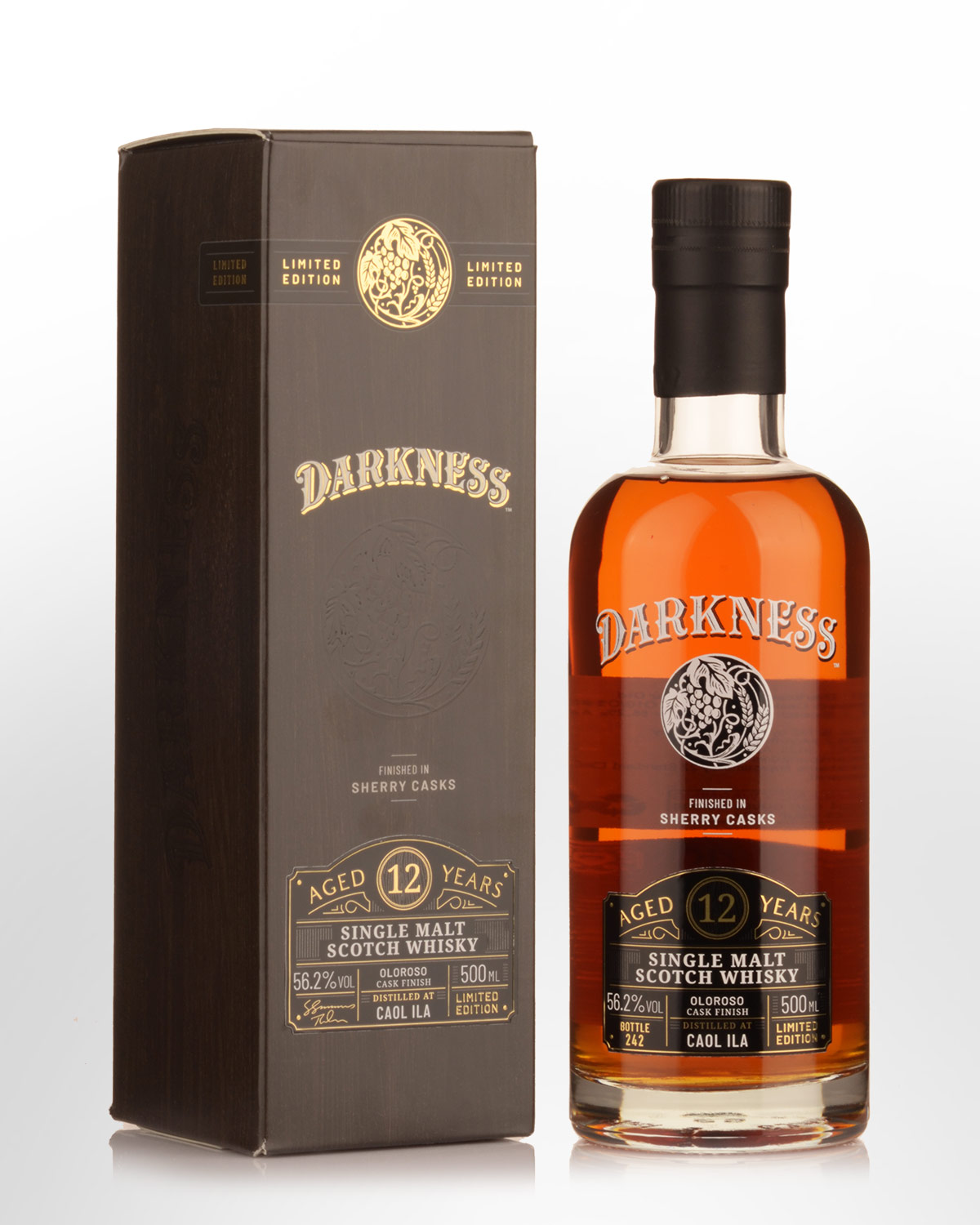 Darkness Caol Ila Oloroso Cask Finish 12 Year Old Cask Strength Single Malt Scotch Whisky (500ml)