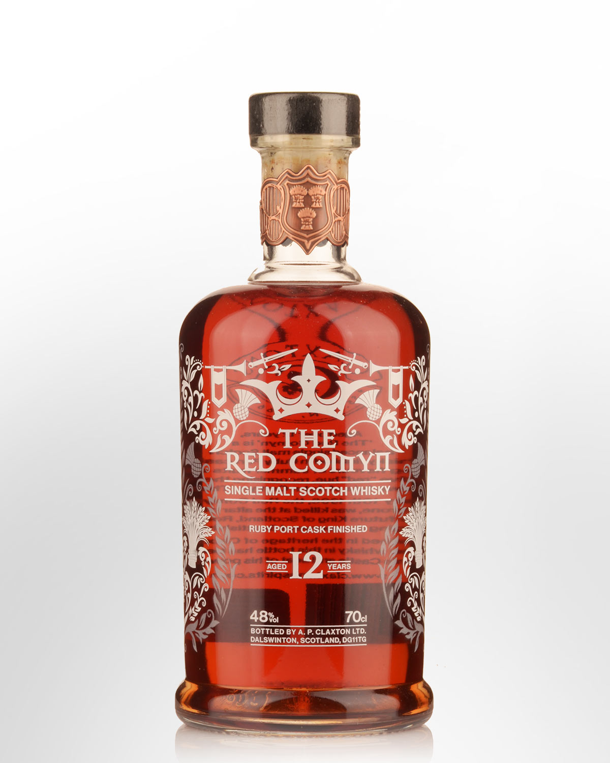 Claxton's Red Comyn 12 Year Old Single Malt Scotch Whisky (700ml)