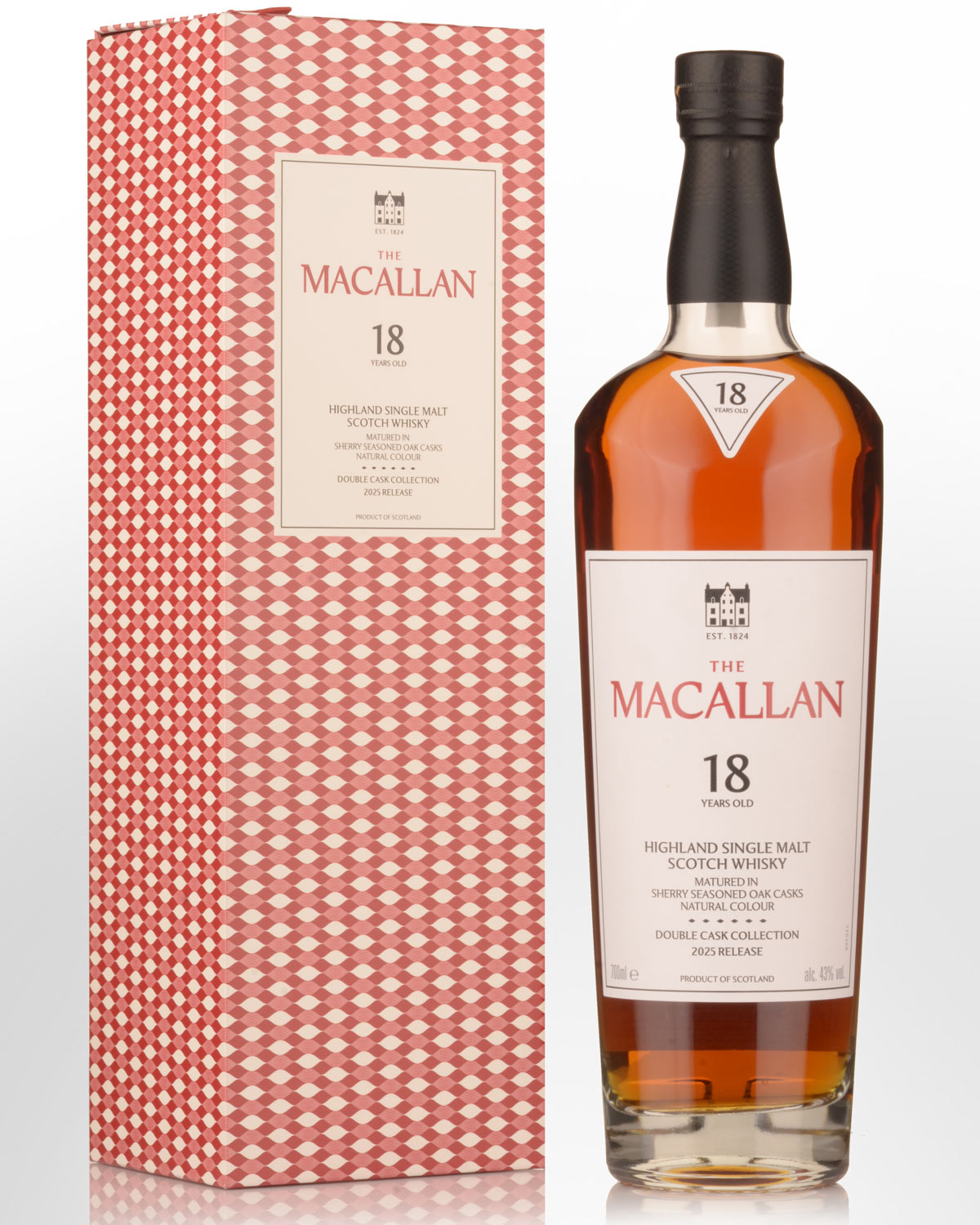 The Macallan Double Cask 18 Year Old Single Malt Scotch Whisky (700ml) - Annual 2025 Release