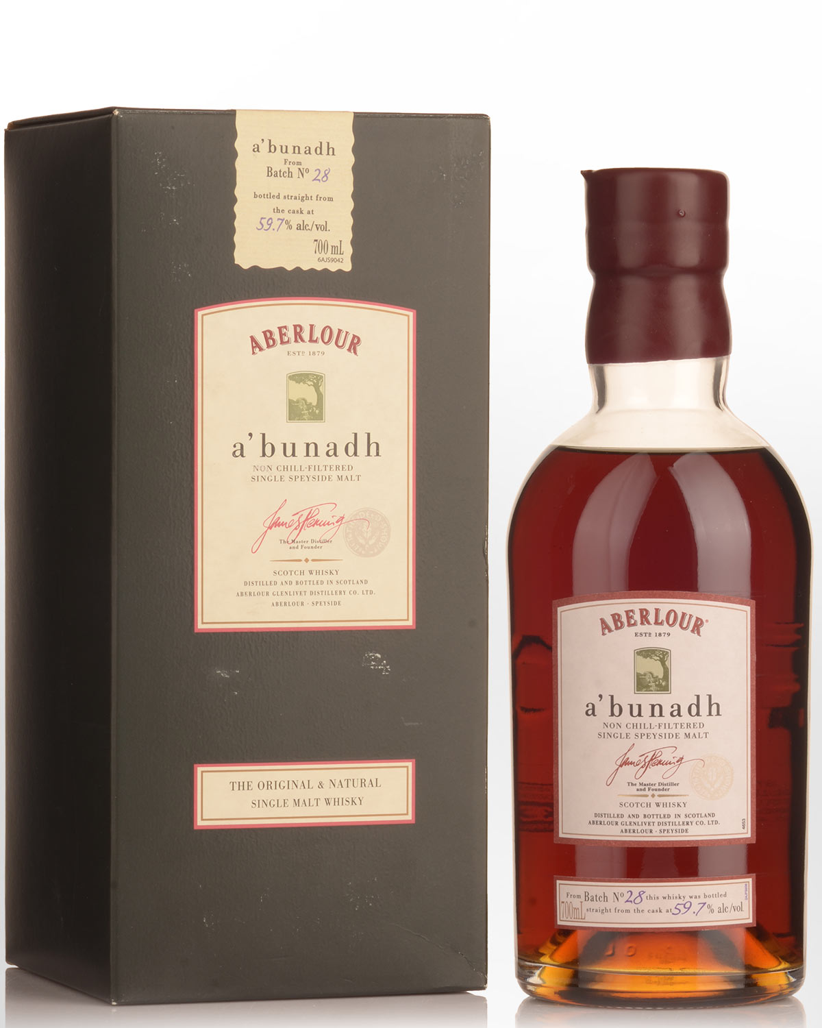 Aberlour A'bunadh Cask Strength Single Malt Scotch Whisky (700ml) - Batch 028