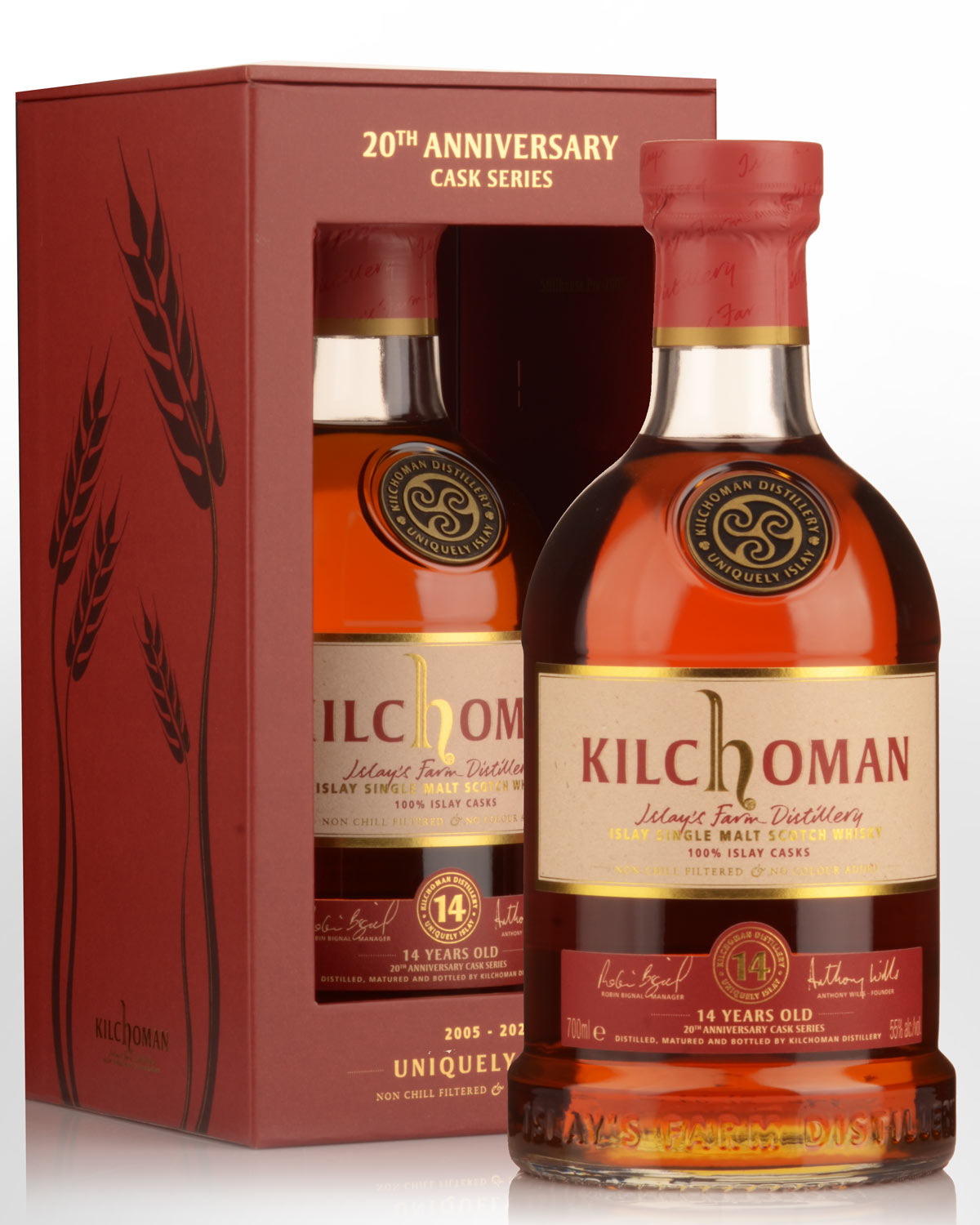 Kilchoman 14 Year Old 20th Anniversary Cask Series Ex-Sherry Casks Single Malt Scotch Whisky (700ml)