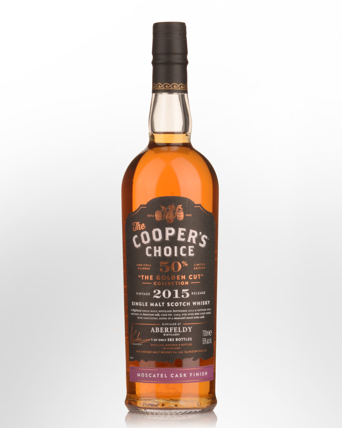 2015 Cooper's Choice The Golden Cut Collection Aberfeldy 9 Year Old Single Malt Scotch Whisky (700ml)
