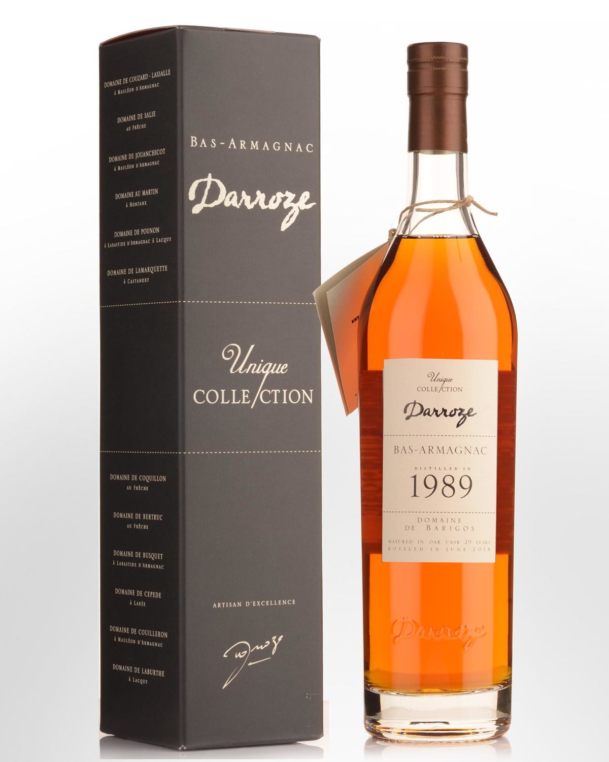 1989 Darroze Domaine de Barrigos 29 Year Old Cask Strength Bas Armagnac ...