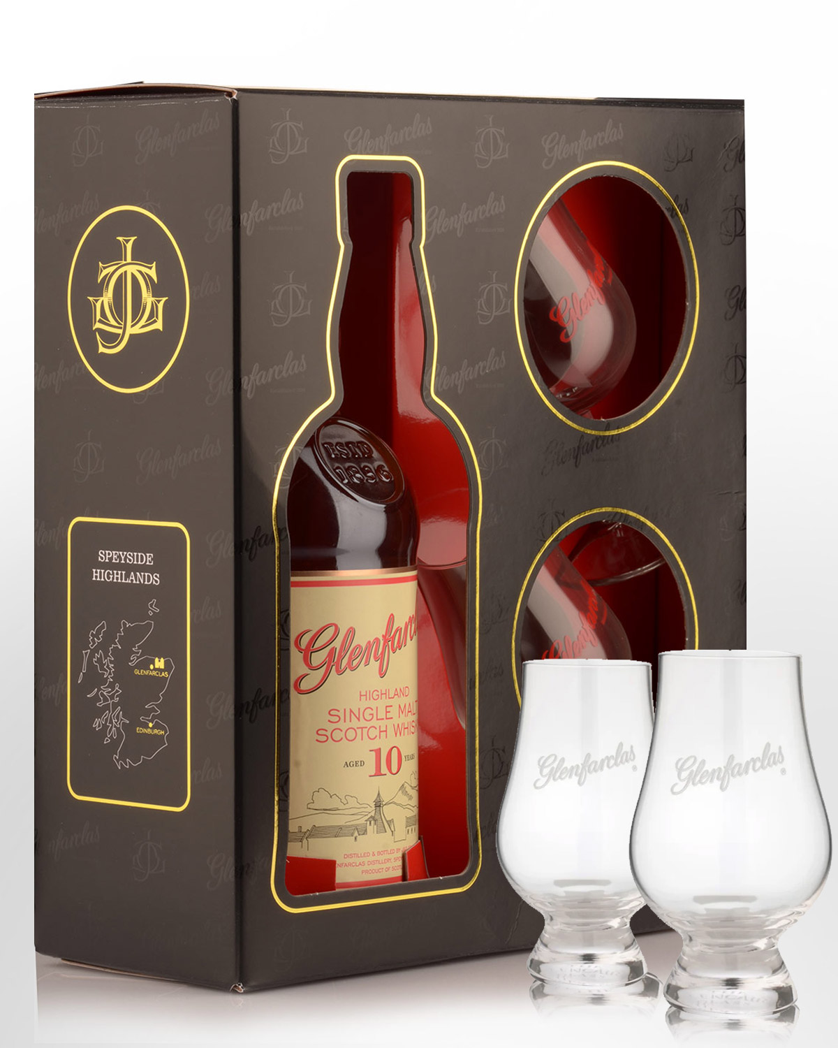 Glenfarclas 10 Year Old Gift Pack Single Malt Scotch Whisky (700ml)