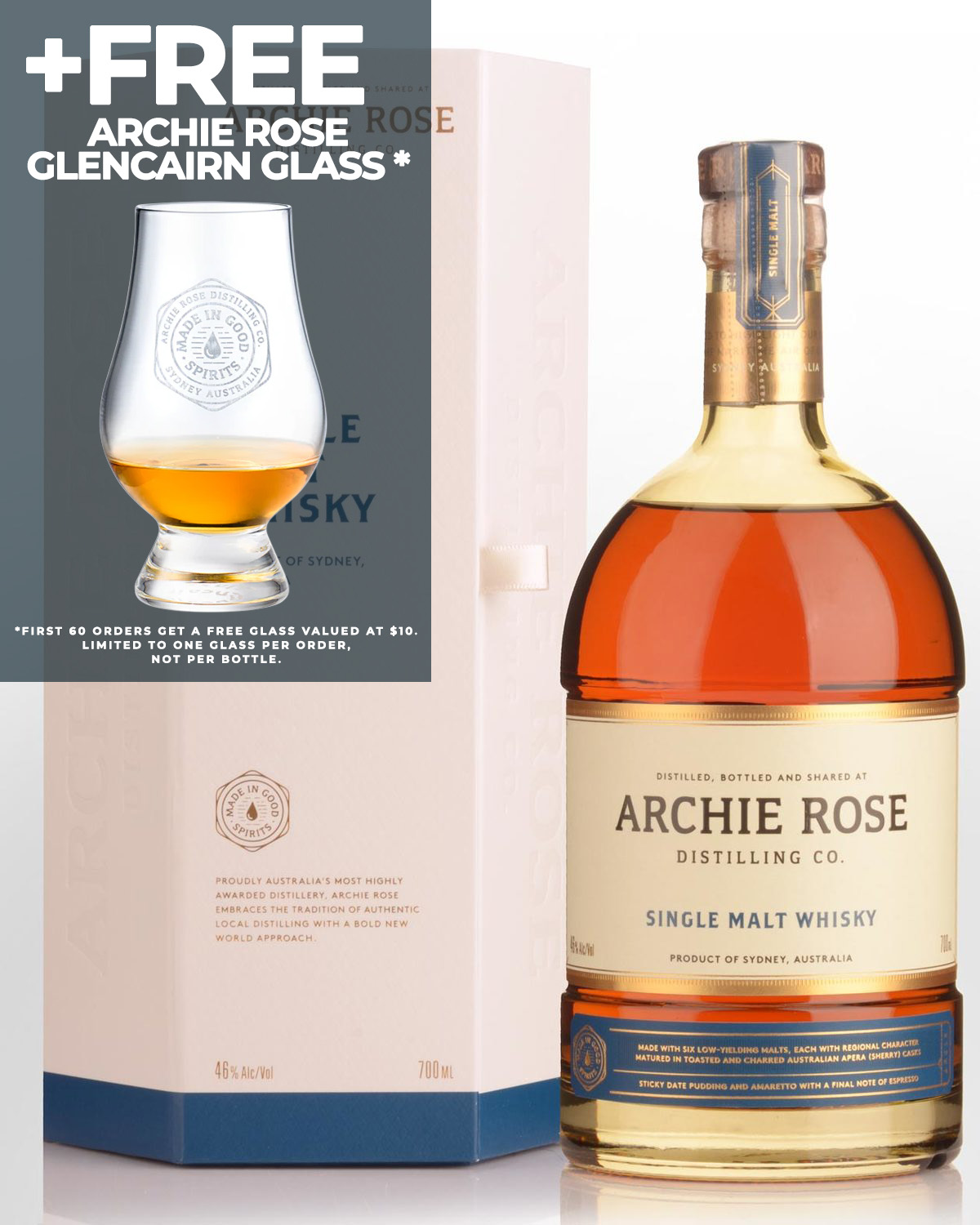 Archie Rose Single Malt Australian Whisky (700ml)