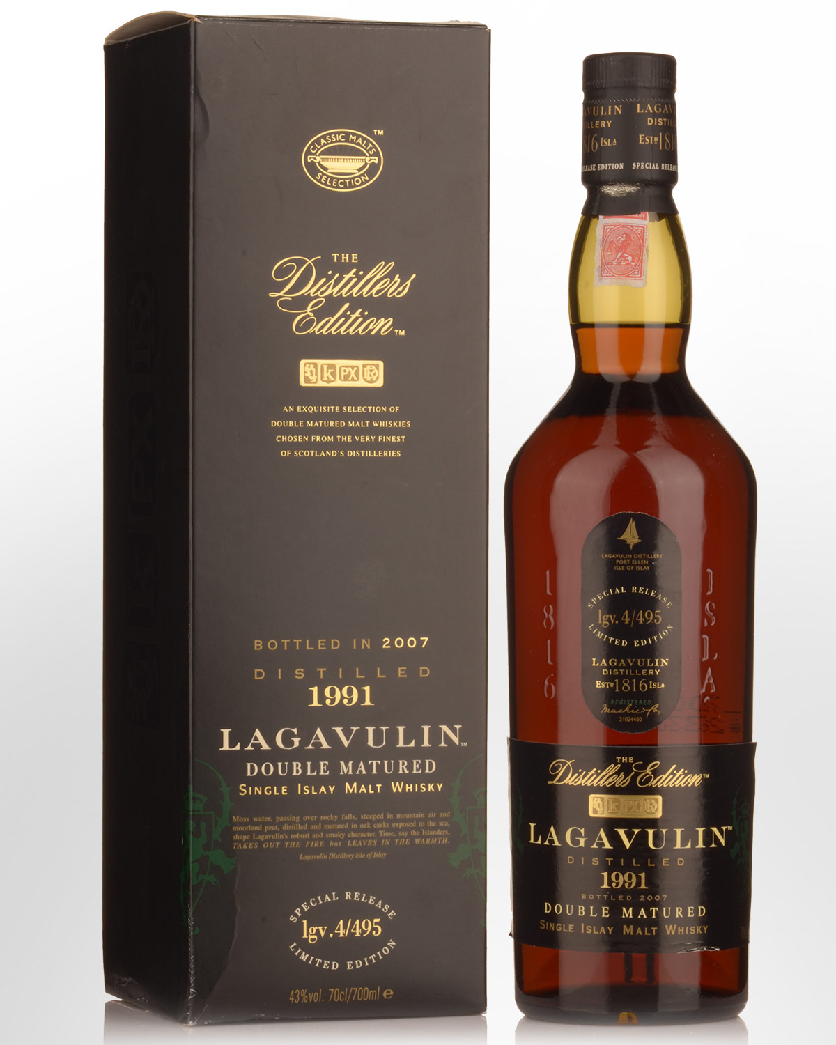1991 Lagavulin Distillers Edition Double Matured Single Malt Scotch Whisky (700ml)
