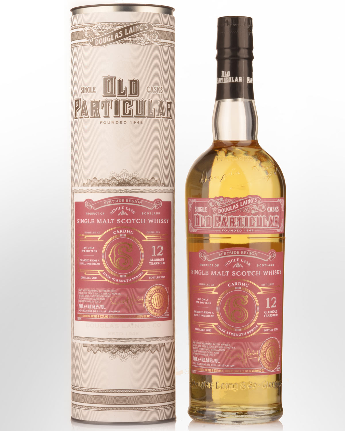 2013 Douglas Laing & Co. Old Particular Single Cask Cardhu 12 Year Old Cask Strength Single Malt Scotch Whisky (700ml)
