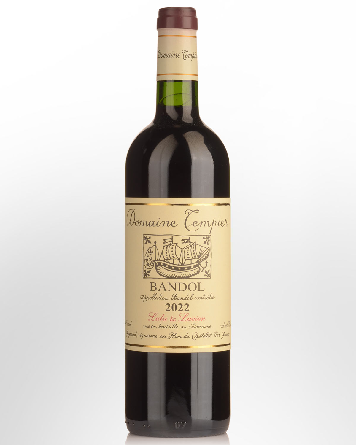2022 Domaine Tempier Bandol Rouge (Lulu & Lucien)