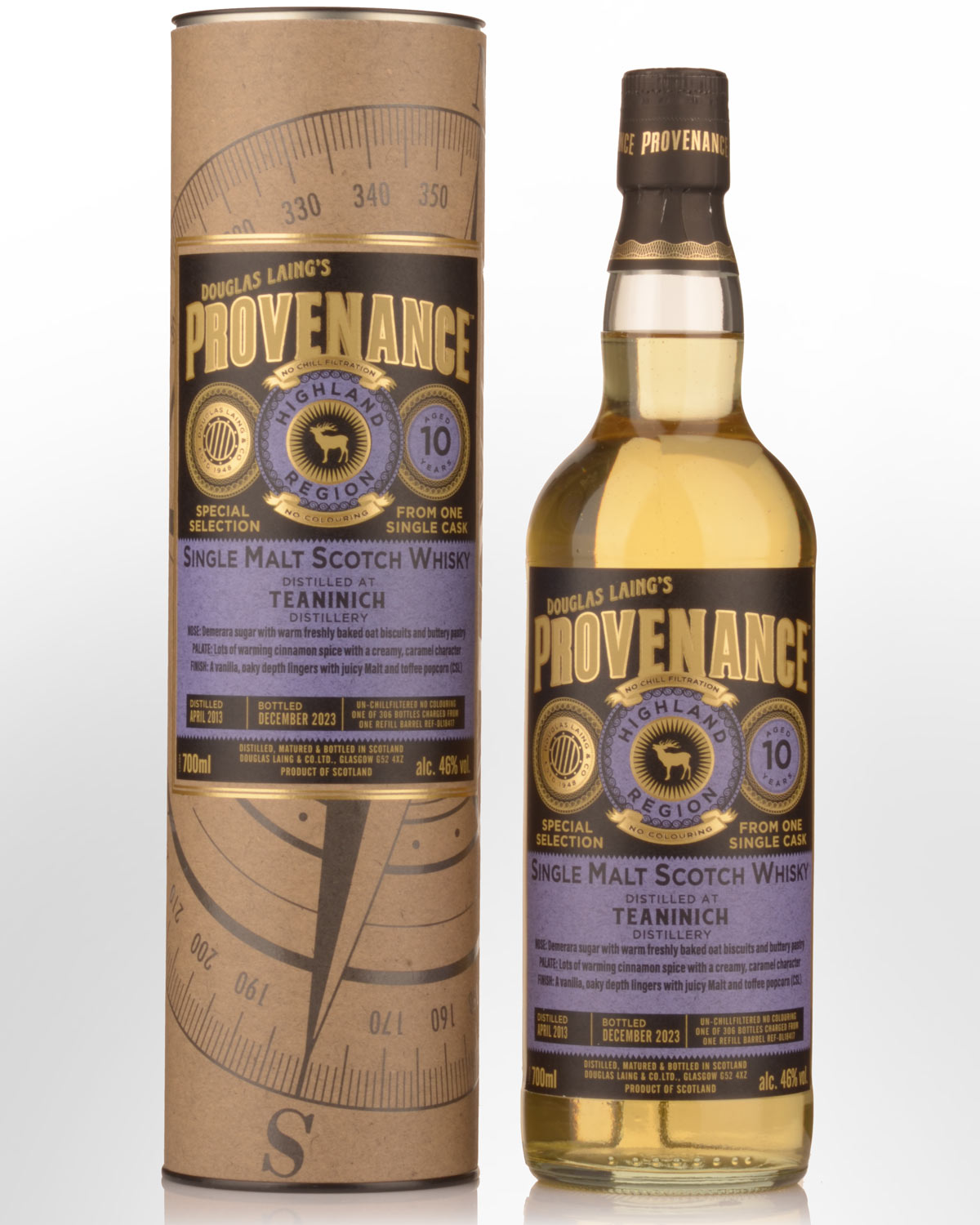 2013 Douglas Laing & Co. Provenance Teaninich 10 Year Old Single Malt Scotch Whisky (700ml)
