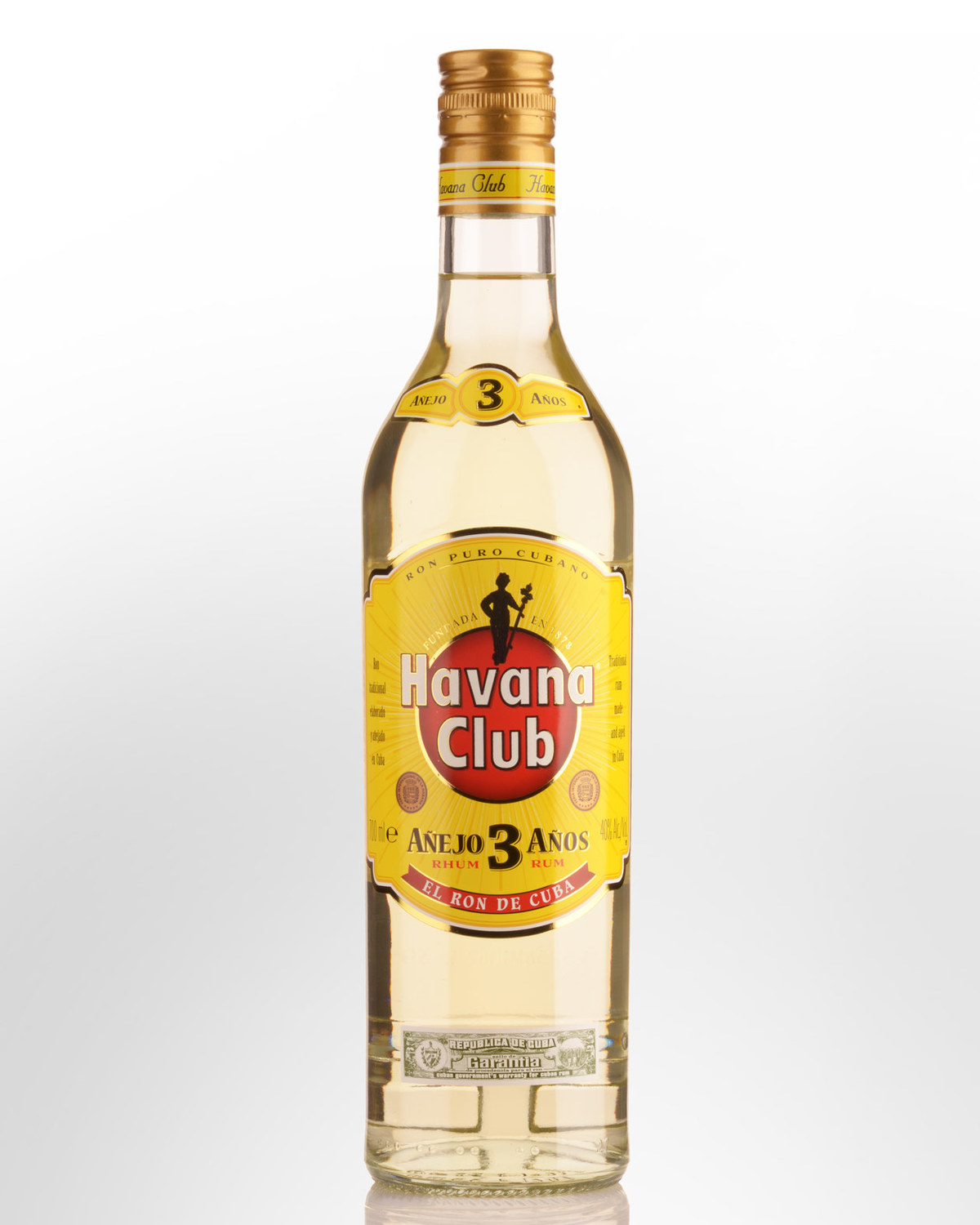 Havana Club 3 Year Old Anejo Blanco (White) Rum (700ml) Nicks Wine