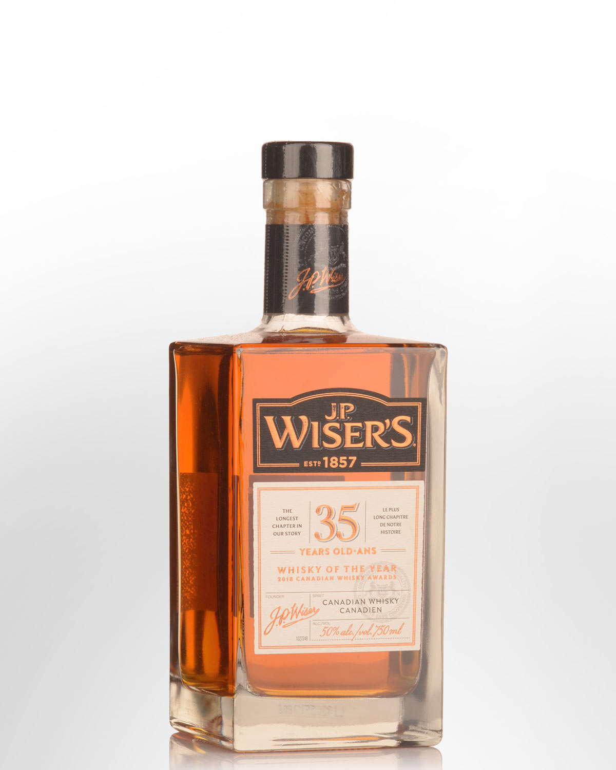 J.P. Wiser's 35 Year Old Blended Canadian Whisky (750ml)