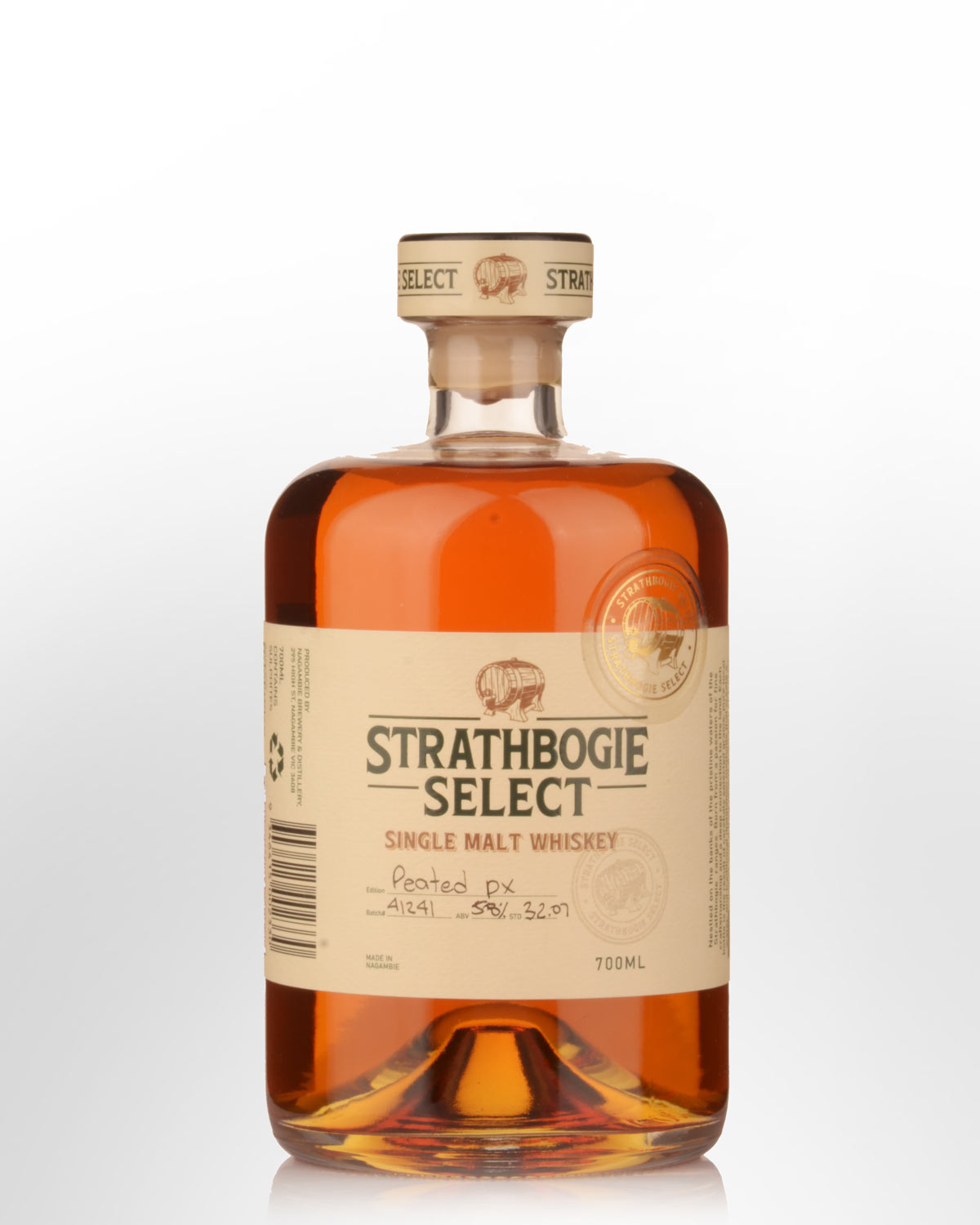 Strathbogie Select PX Barrel Finish Peated Single Malt Australian Whisky (700ml)
