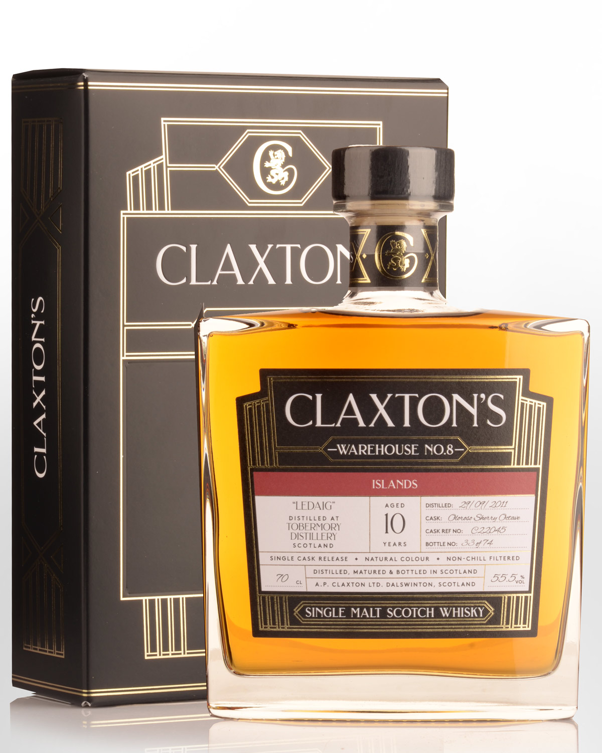 2011 Claxton's Warehouse No.8 Ledaig 10 Year Old Cask Strength Single Malt Scotch Whisky (700ml)