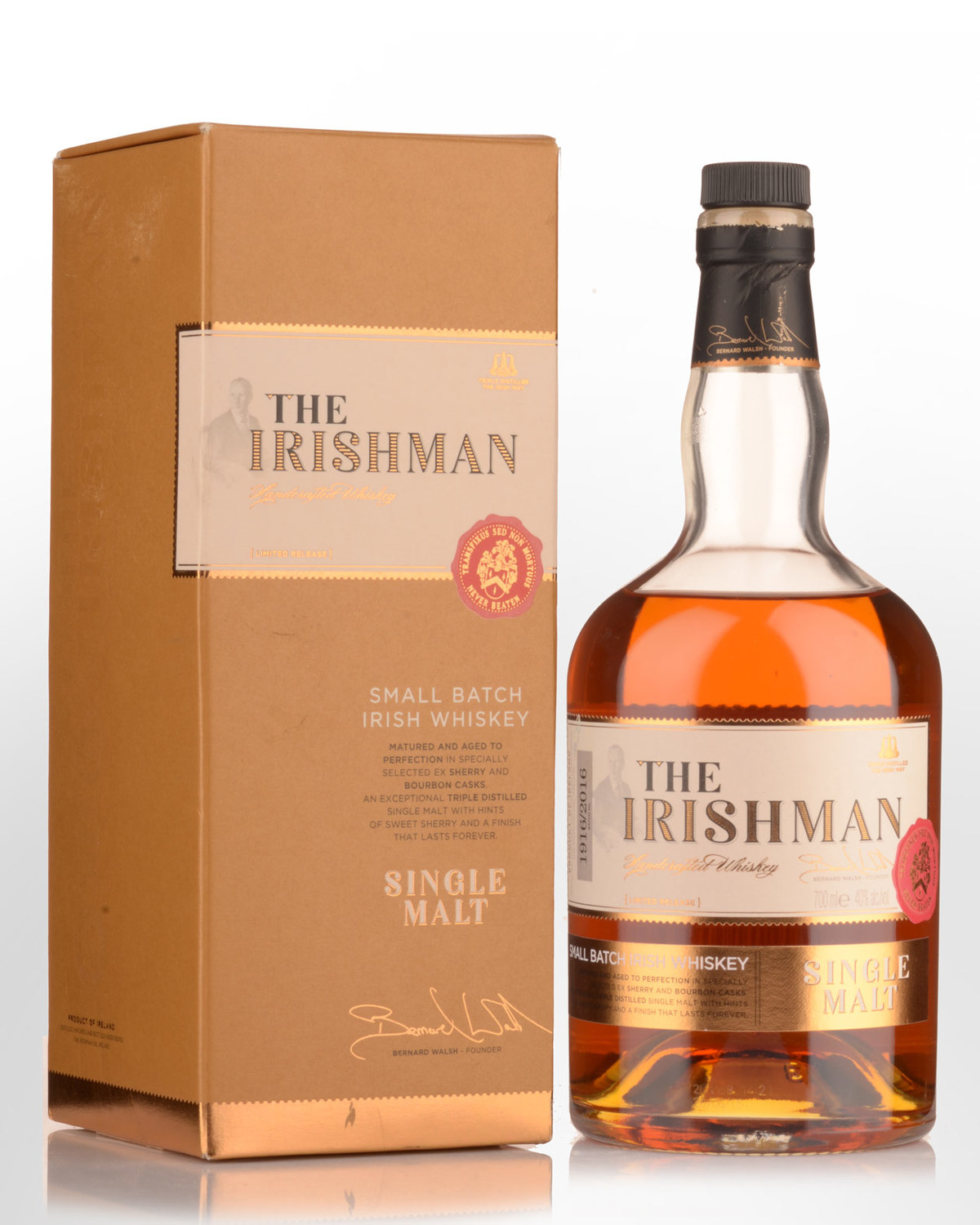 The Irishman Single Malt Irish Whiskey (700ml) - Damaged Gift Box