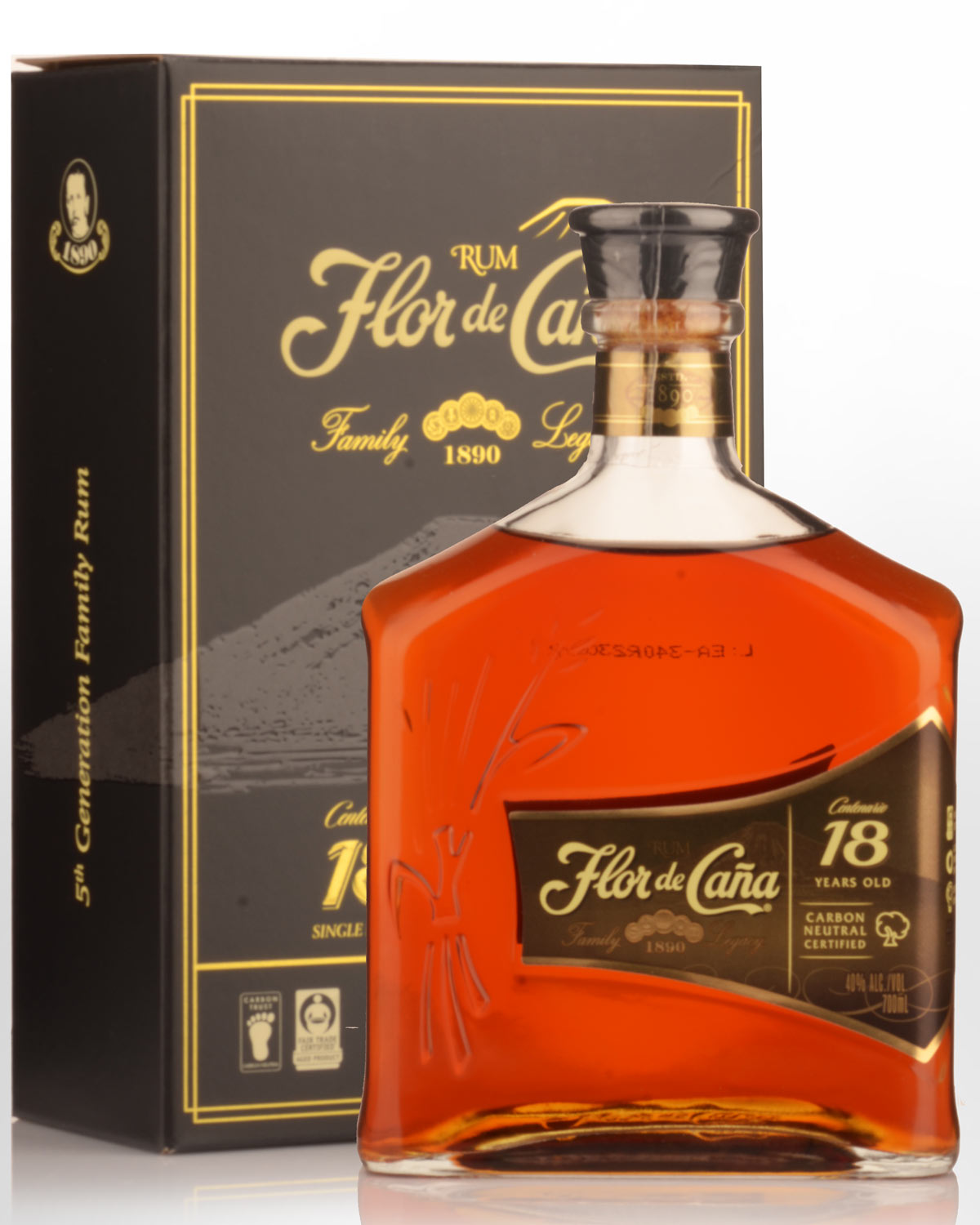 Flor de Cana Centenario Gold 18 Year Old Rum (700ml)
