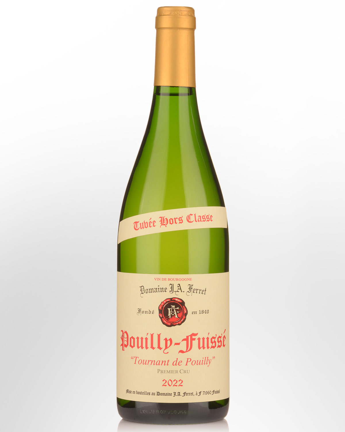 2022 Domaine J. A. Ferret Pouilly Fuisse Tournant de Pouilly Cuvee Hors-Classe Premier Cru