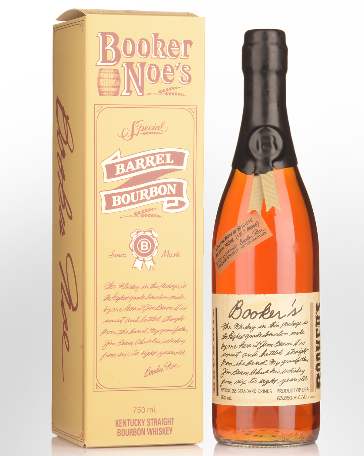 Booker's 6 Years 1 Month Batch No. 2016-01E Bourbon Whiskey (750ml)