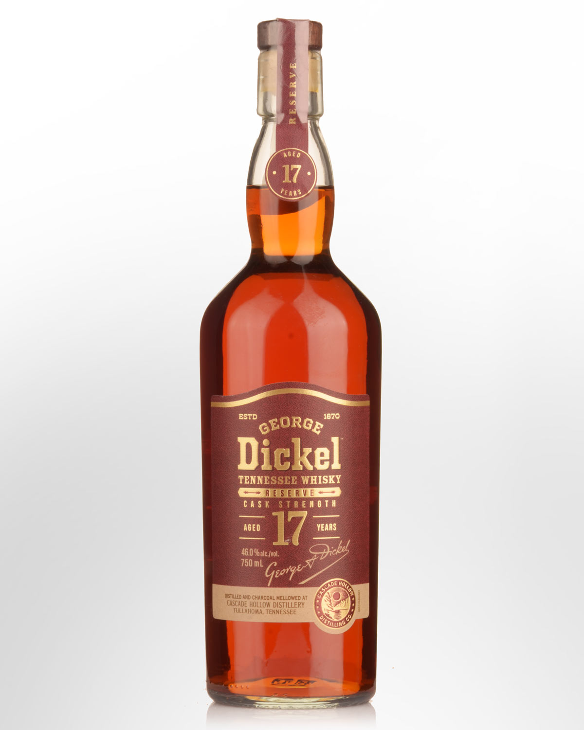 George Dickel Reserve 17 Year Old Cask Strength Tennessee Whiskey (750ml)