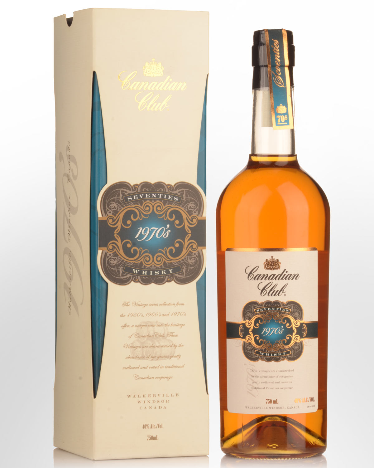 Canadian Club Seventies 1970's Blended Canadian Whisky (750ml)