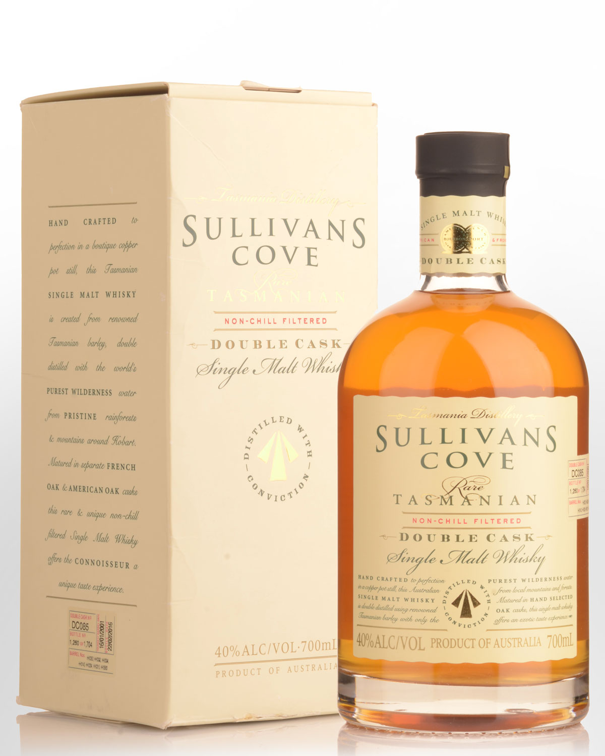 Sullivans Cove Double Cask Barrel DC085 Single Malt Australian Whisky (700ml)