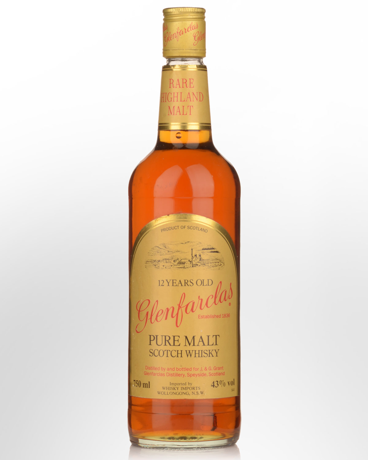 Glenfarclas 12 Year Old Pure Malt Scotch Whisky (750ml) - 1980s bottling
