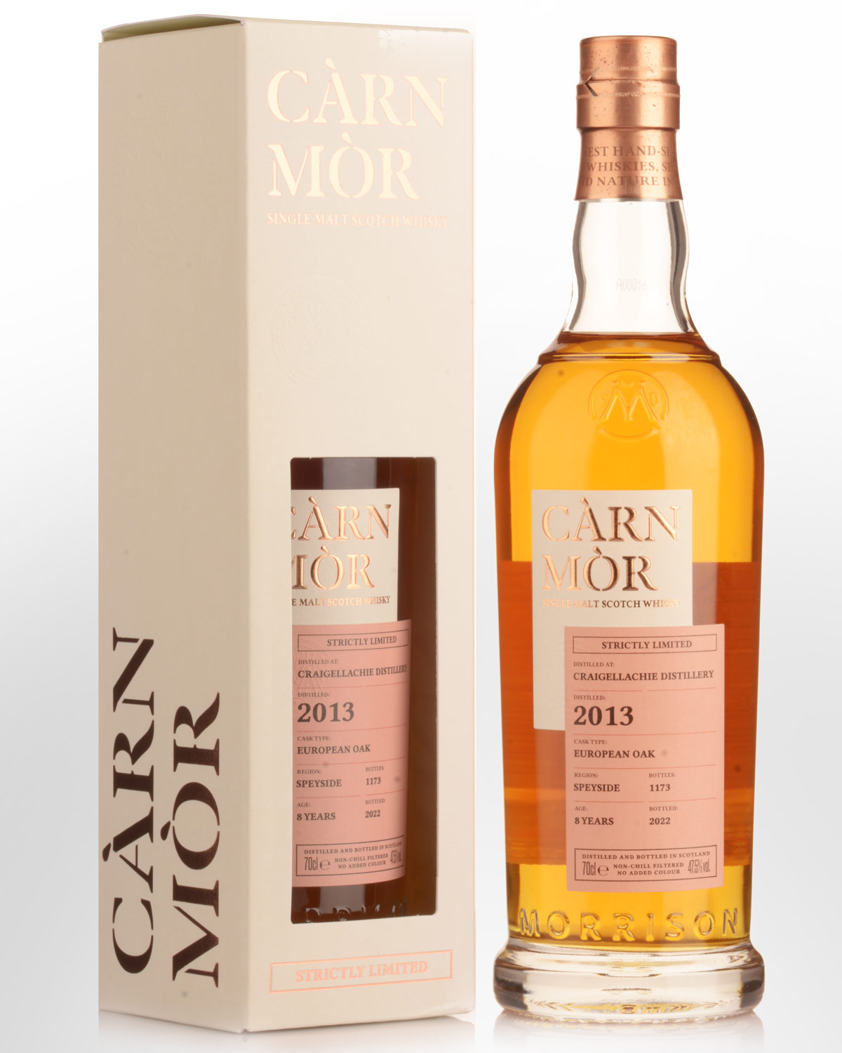 2013 Carn Mor Strictly Limited Craigellachie 8 Year Old Single Malt Scotch Whisky (700ml)