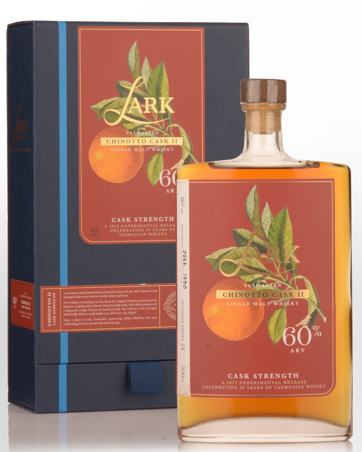 The Lark Distillery Chinotto Cask Release II Cask Strength Single Malt Australian Whisky (500ml)